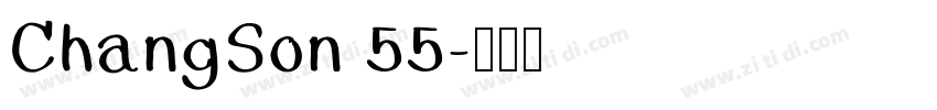 ChangSon 55字体转换